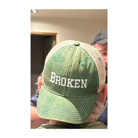 Broken hat