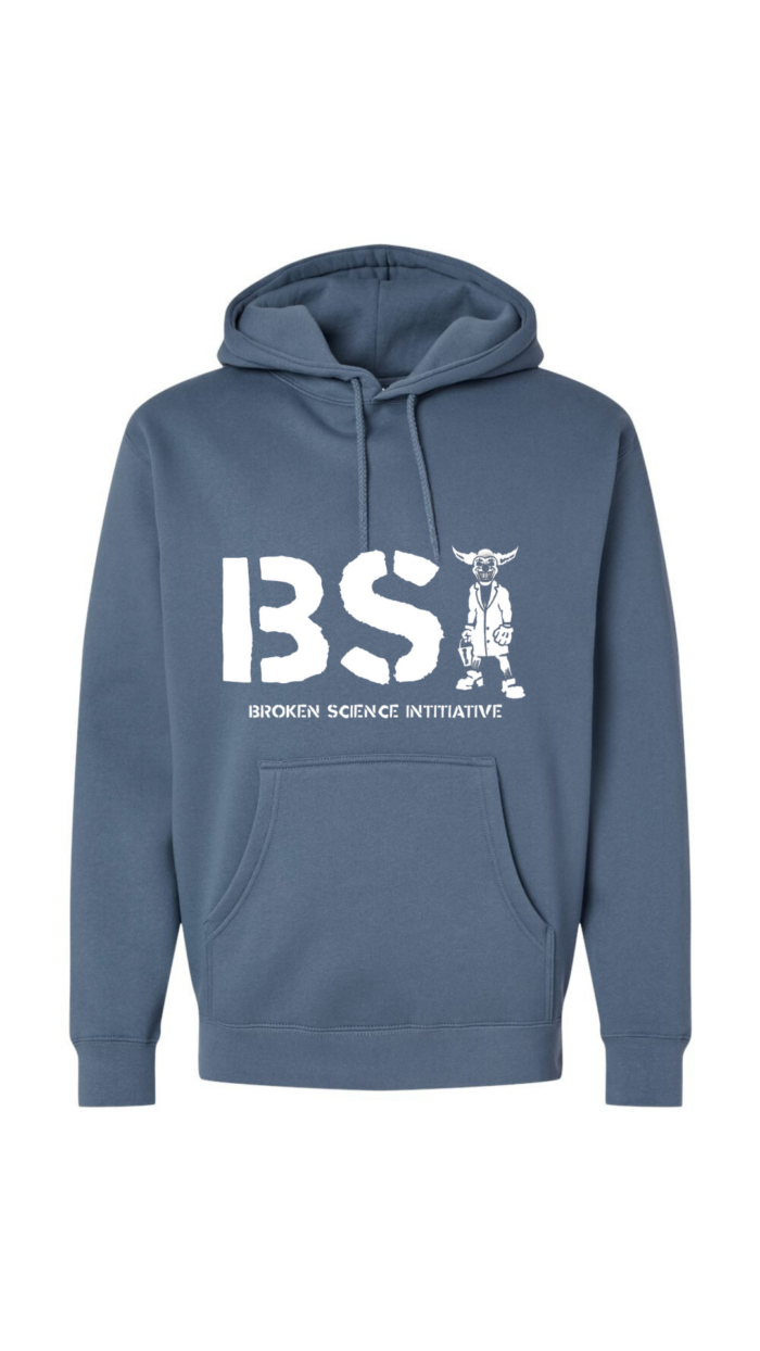 Heavy weight hoodie with BSI pukie the clown print