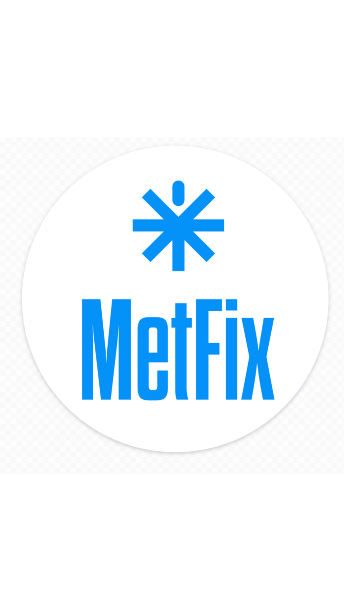 Round MetFix window decal