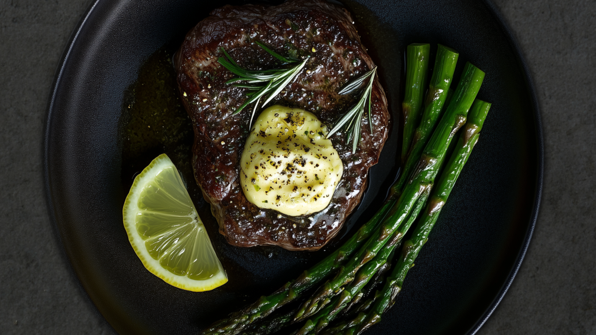 Photo of Herb Crusted Steak with Lemon Butter 