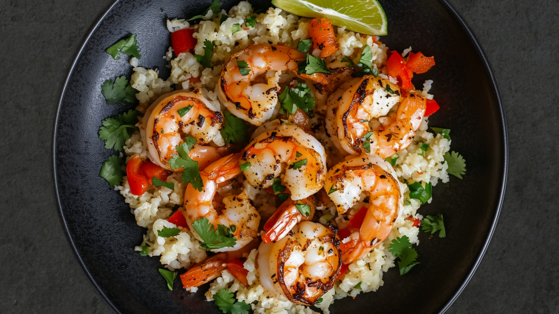 Photo of Cilantro Lime Shrimp with Coconut Cauliflower Rice