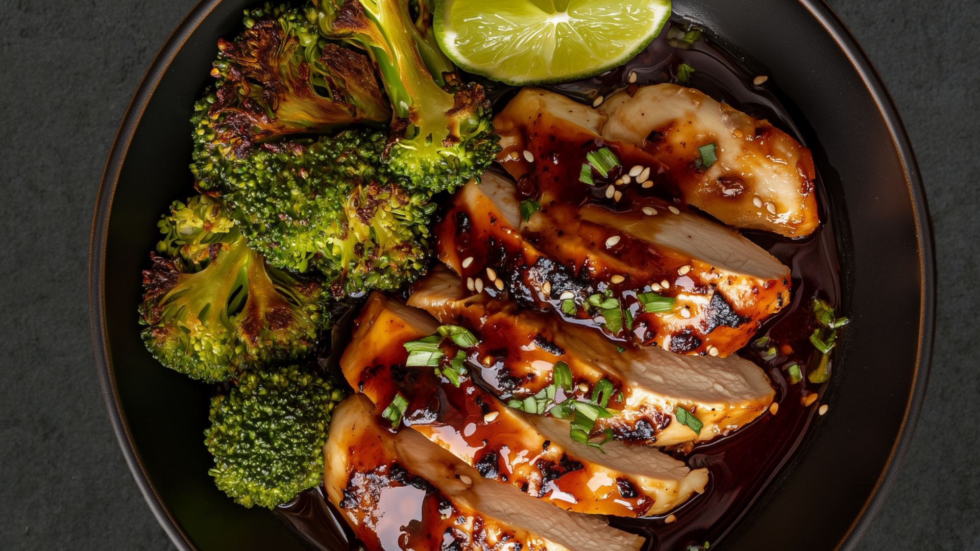 Photo of Apricot Soy Chicken with Ginger Broccoli