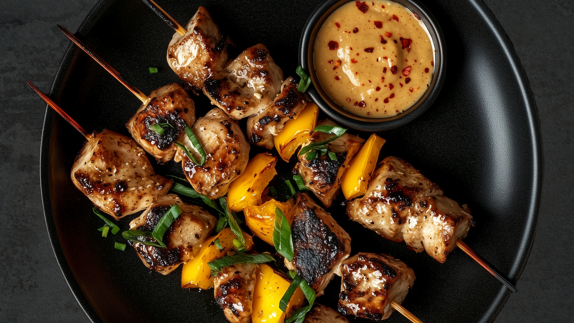 Photo of Chicken Kebobs With Spicy Cashew Sauce 