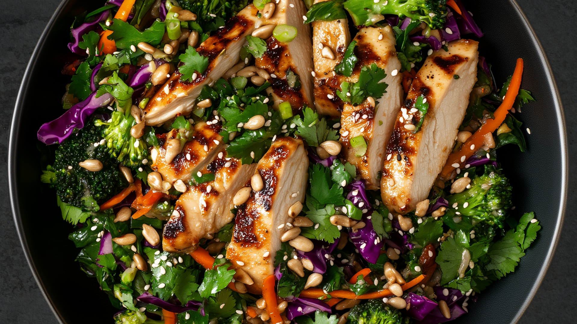 Photo of Chicken & Broccolini Salad with Sesame-Ginger Dressing
