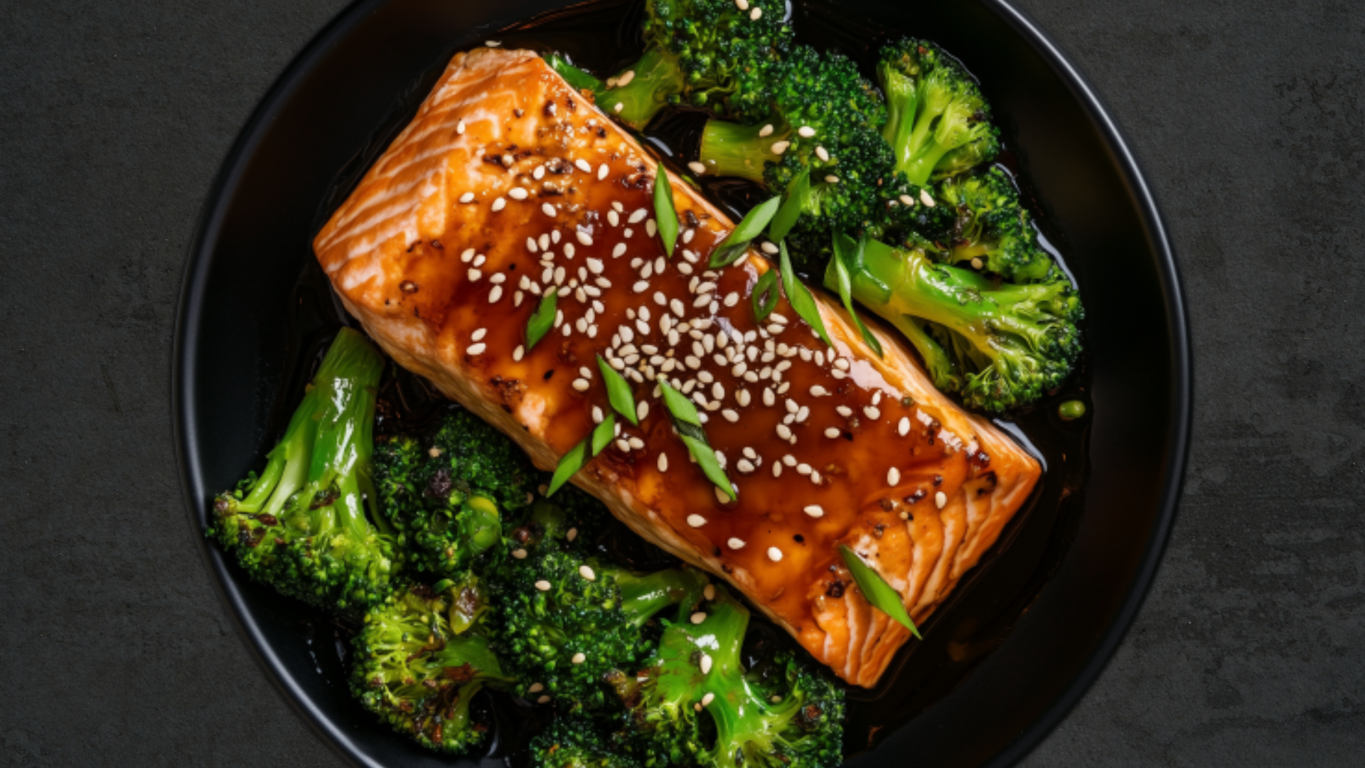 Photo of Ginger Butter Salmon with Sesame and Garlic Broccoli