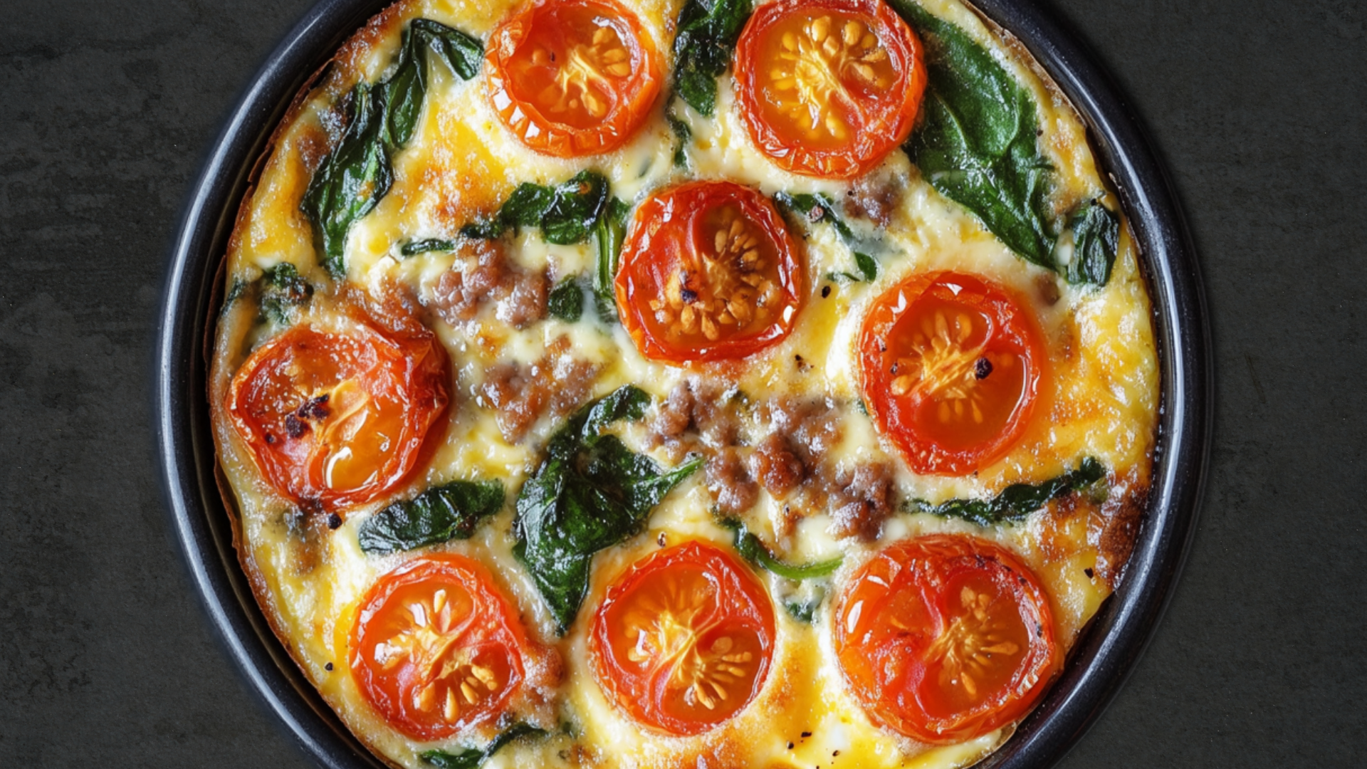 Photo of Spinach & Tomato Quiche