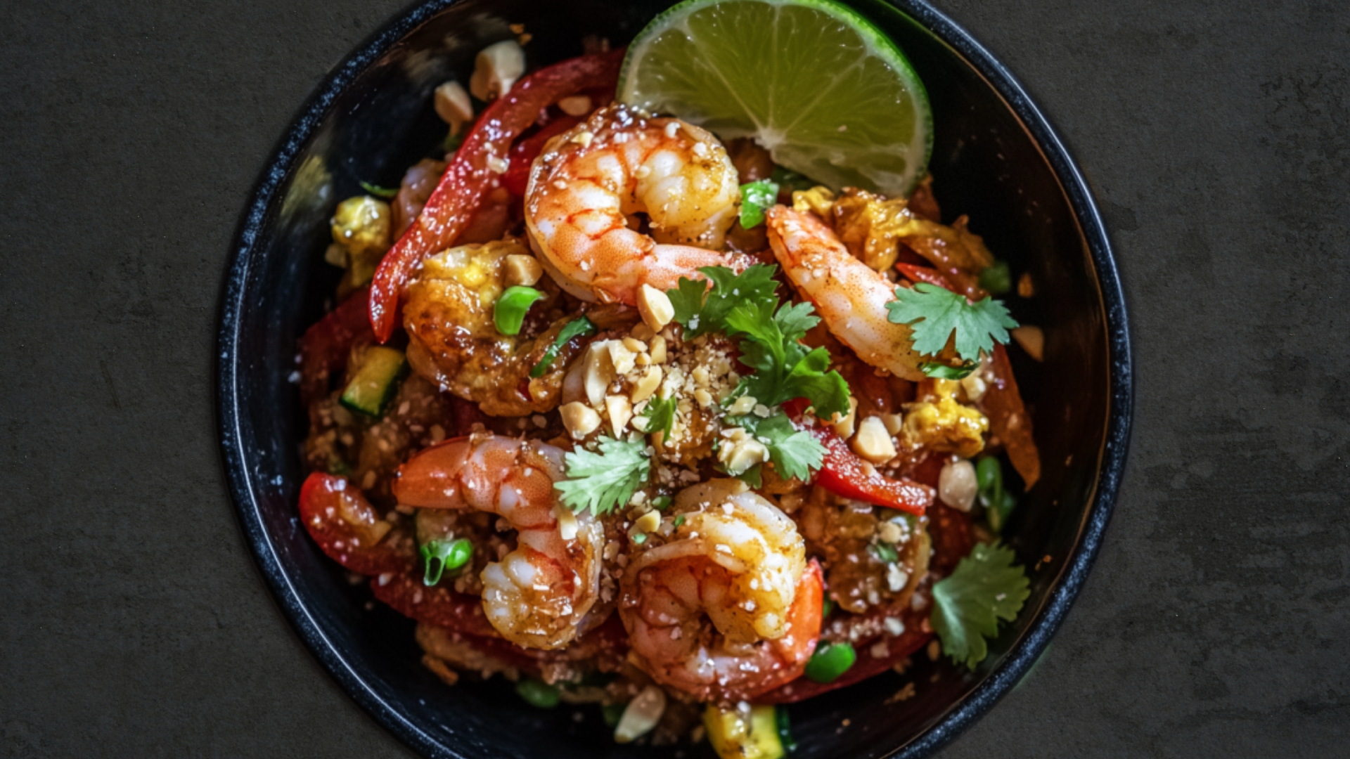 Photo of Thai Shrimp Stir-Fry with Peanuts & Lime 