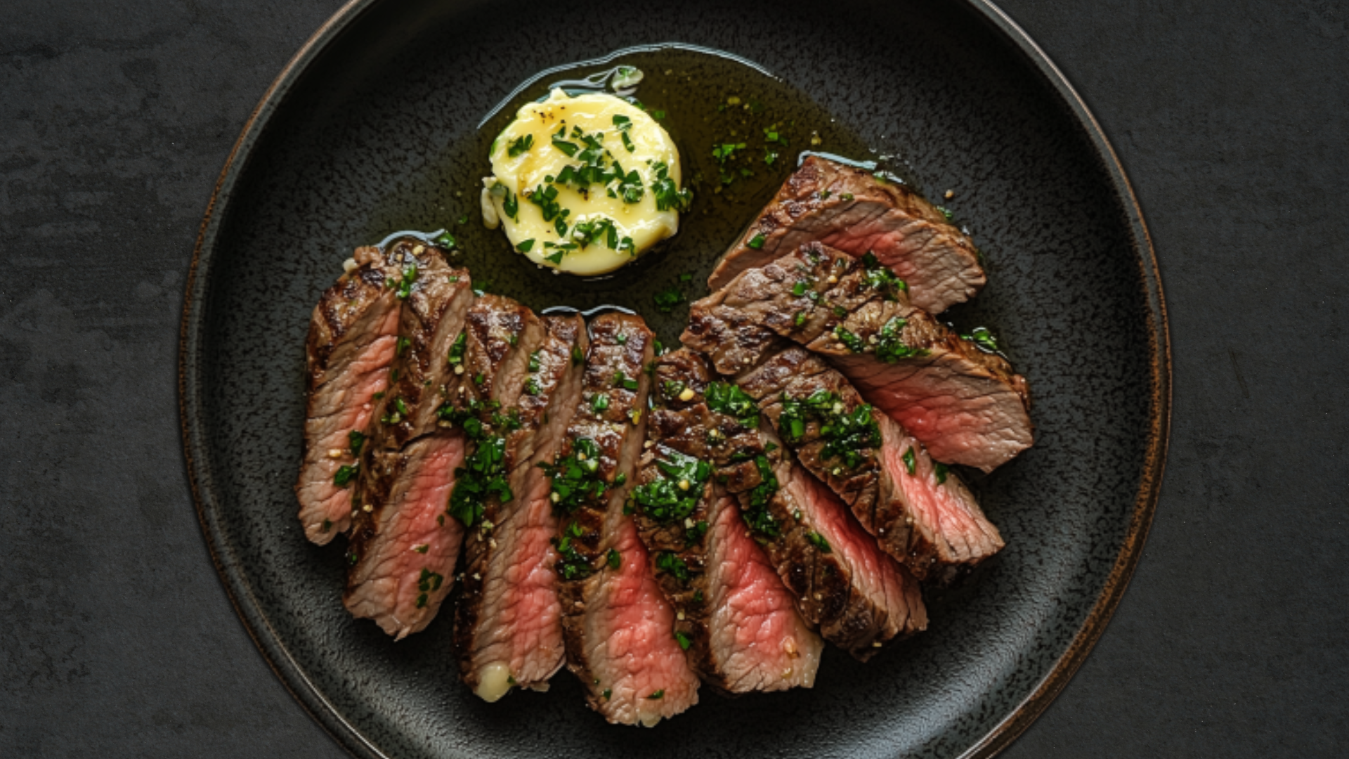 Photo of London Broil with Garlic Herb Butter