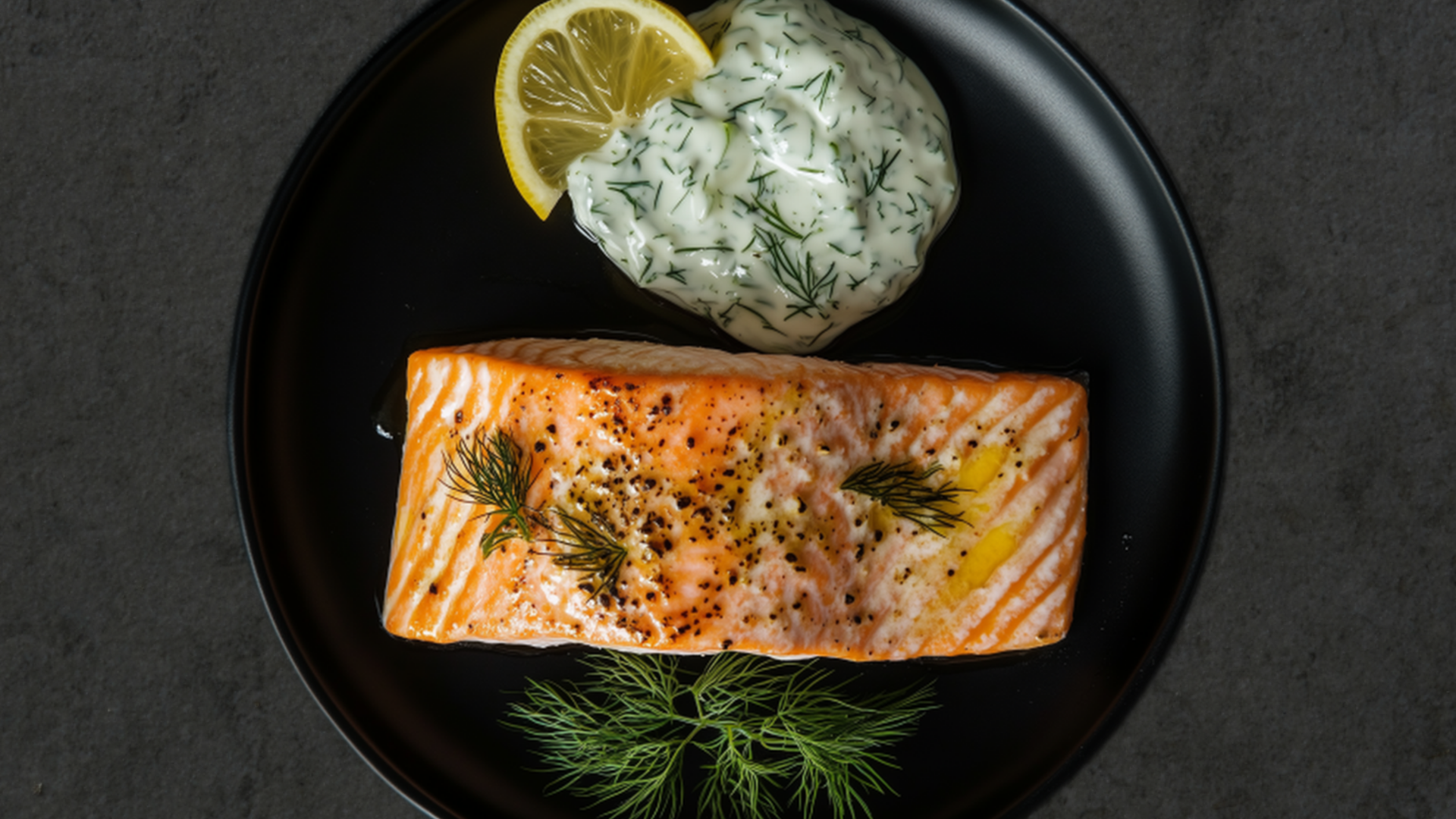 Photo of Salmon with Tzatziki Sauce