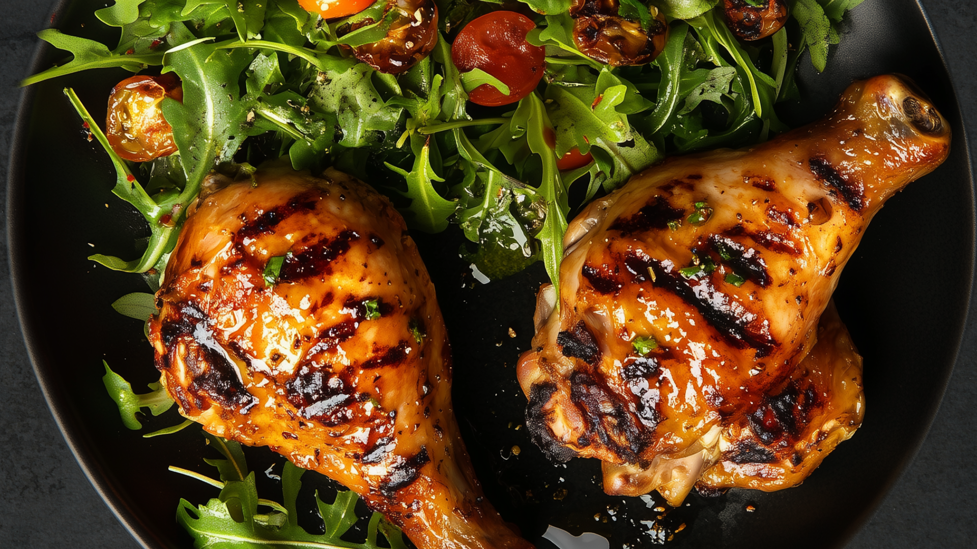 Photo of Drumsticks with Arugula Salad