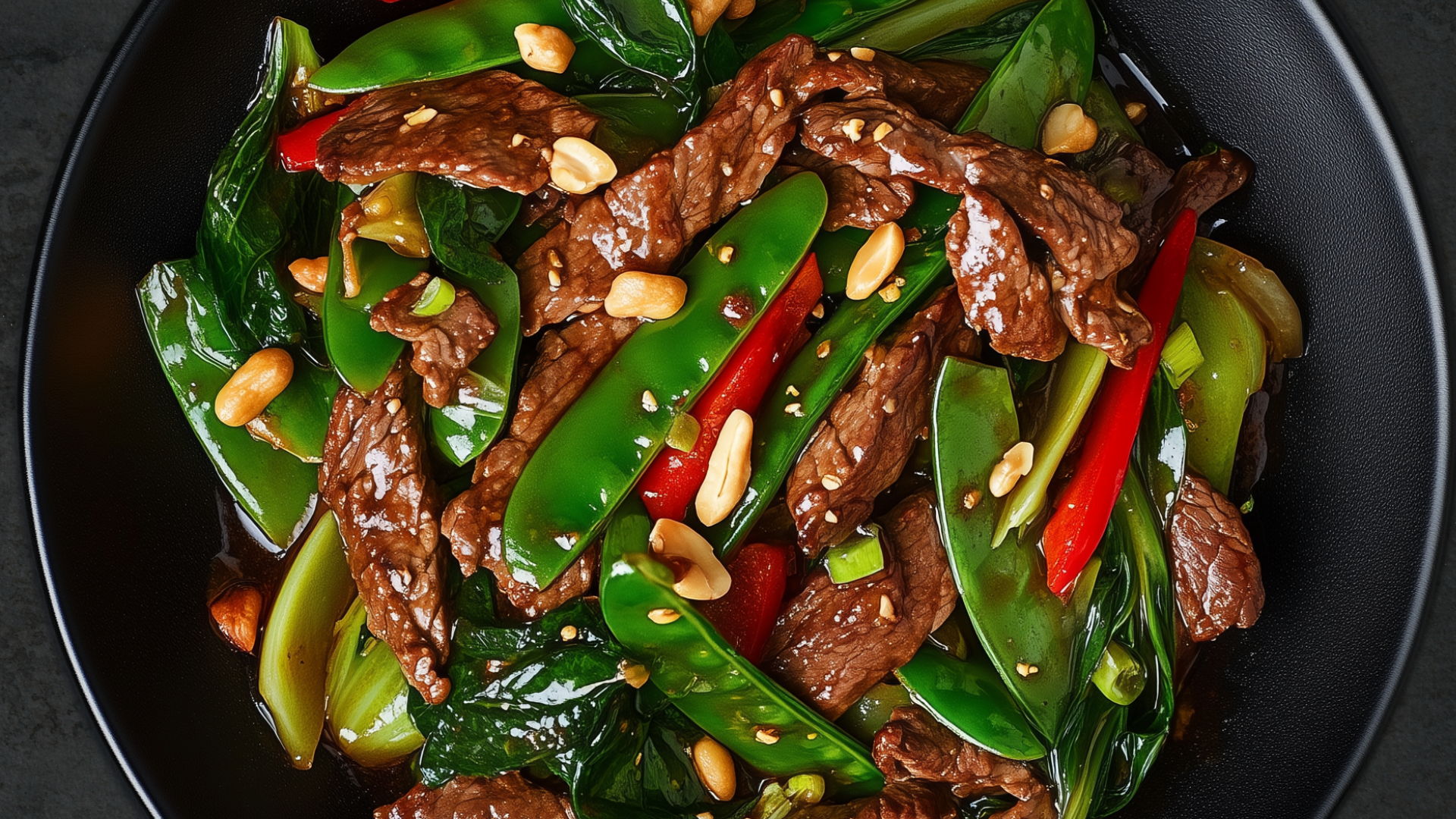 Photo of Beef, Bok Choy & Snow Peas Stir-Fry