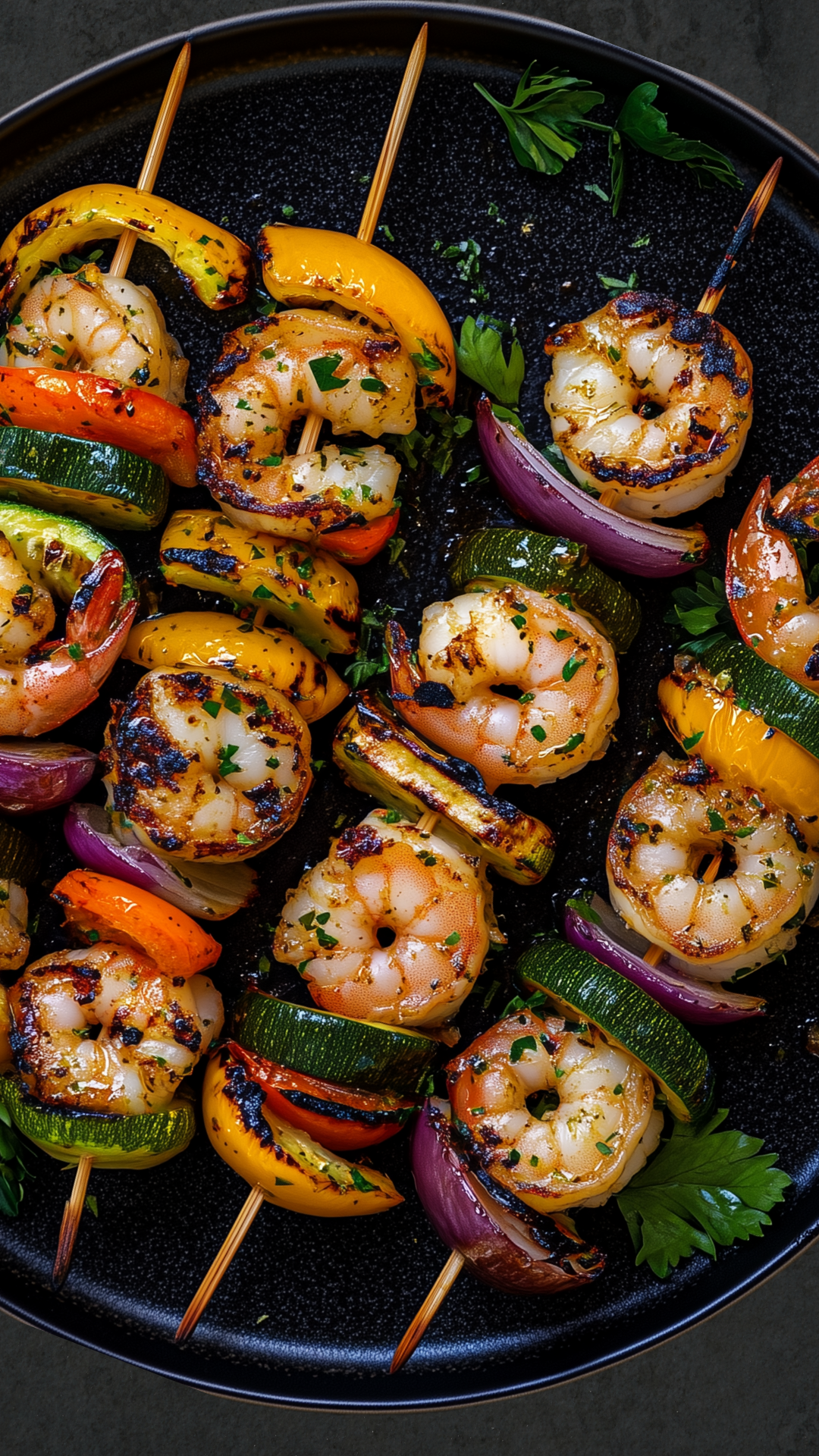Photo of Lemon Herb Shrimp & Veggie Kebobs