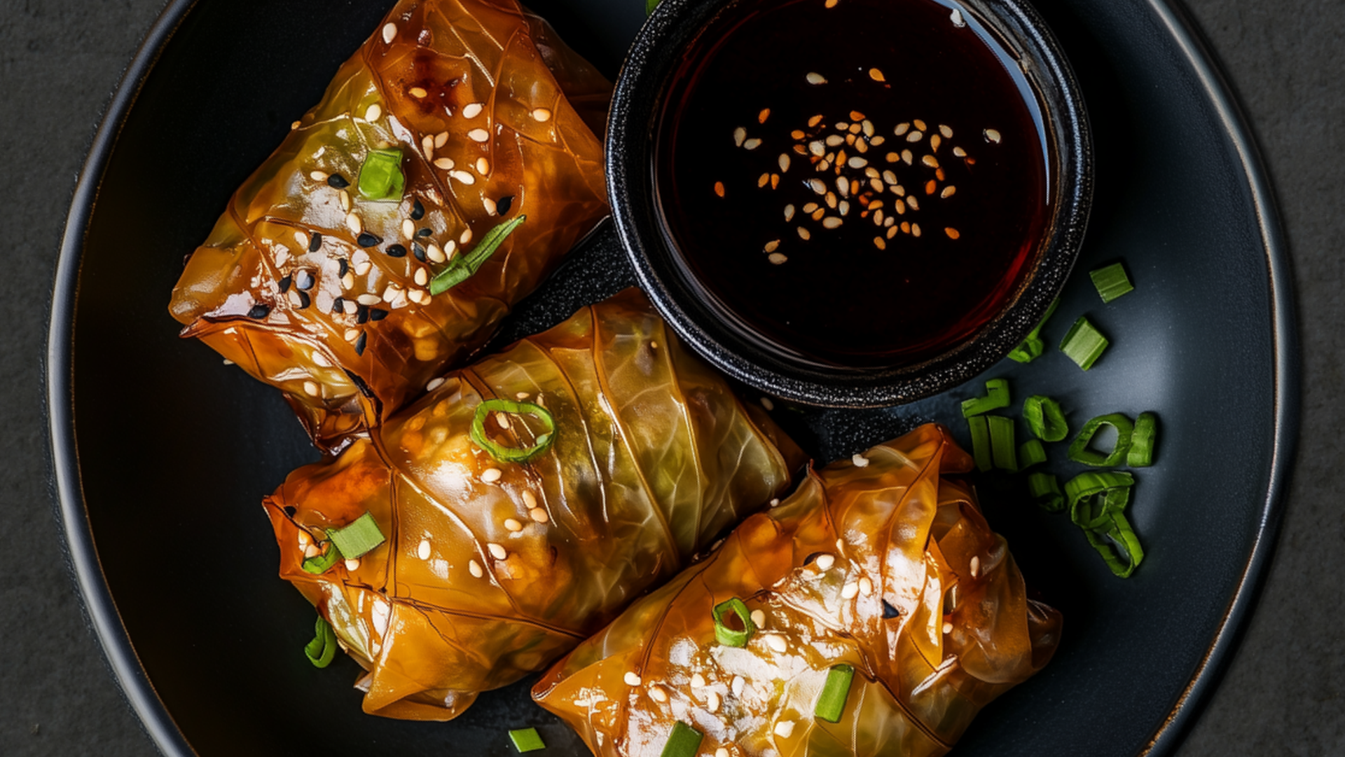 Photo of Pork-Stuffed Cabbage Rolls with Garlic & Ginger 