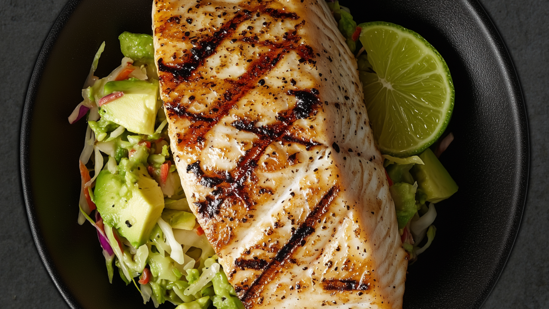 Photo of Grilled Mahi-Mahi with Avocado Lime Slaw 