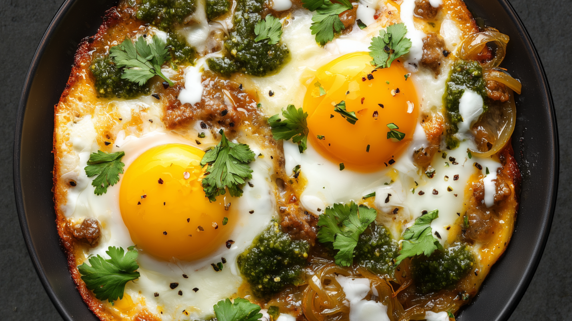 Photo of Masala Lamb Egg Skillet