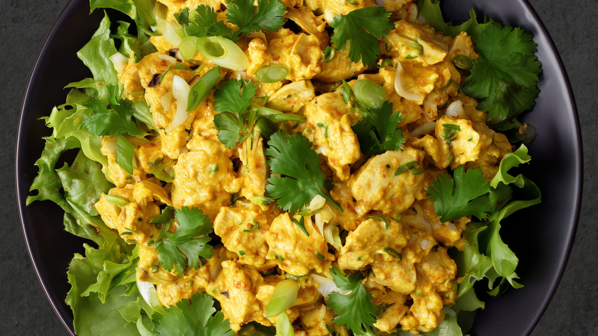 Photo of Turmeric Chicken Salad with Curry Dressing