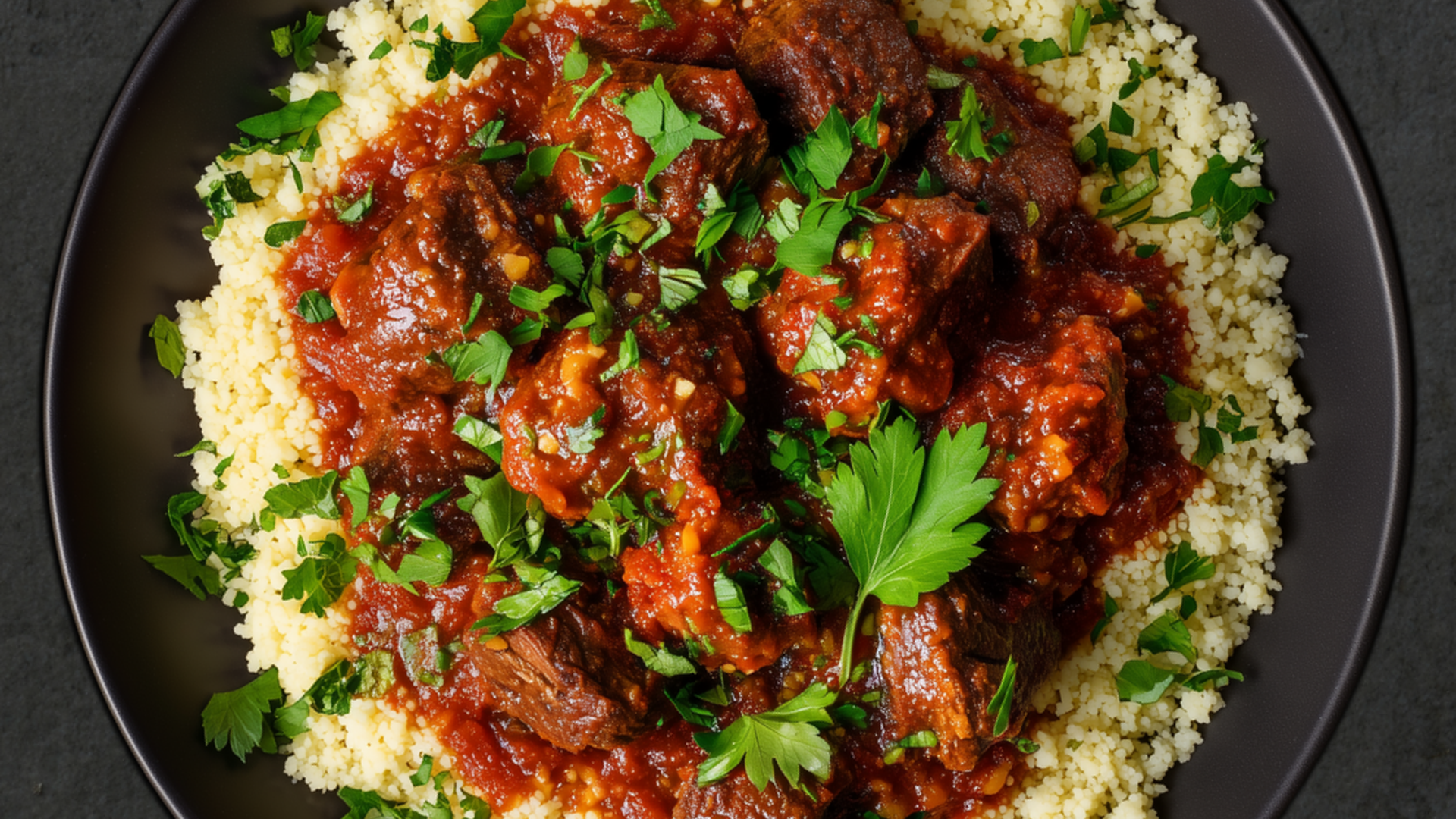 Photo of Moroccan-Spiced Lamb Tagine with Cauliflower Couscous