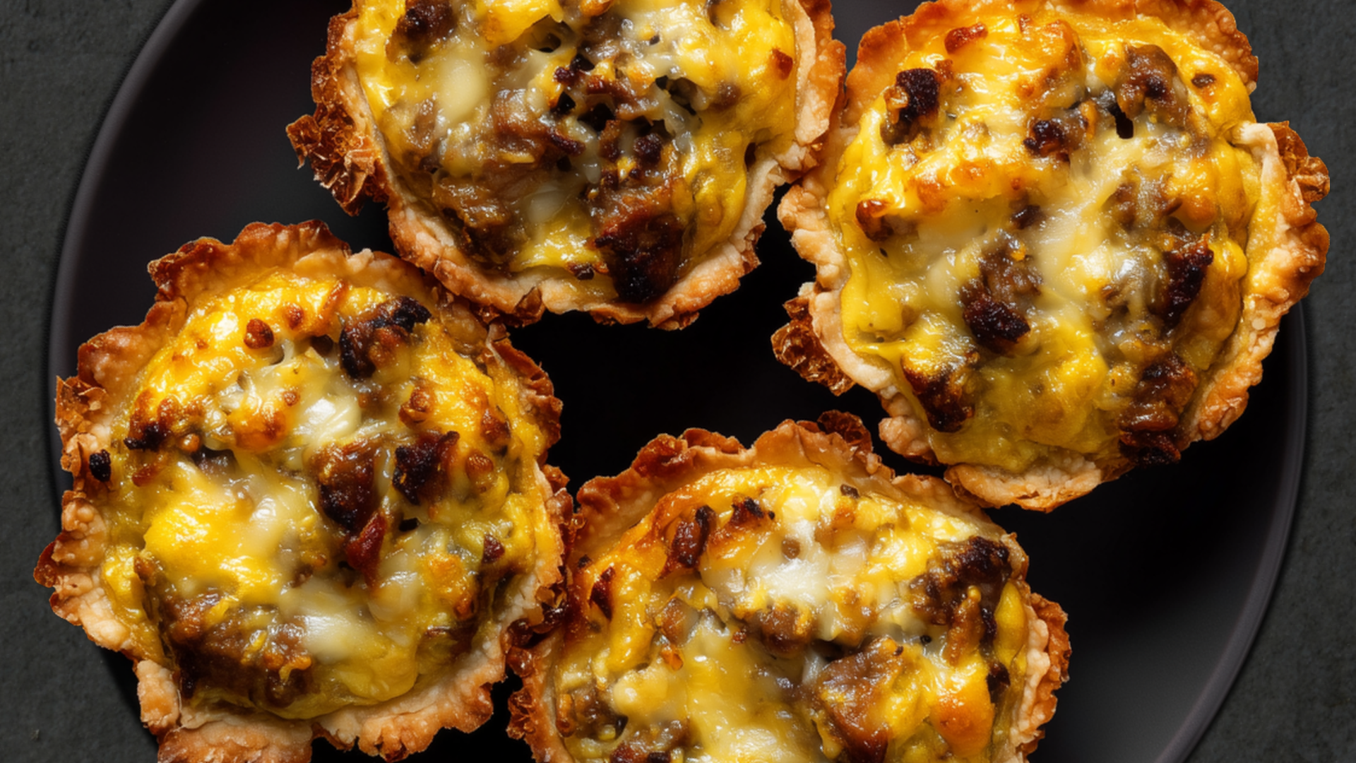 Photo of French Onion Steak and Egg Quiches