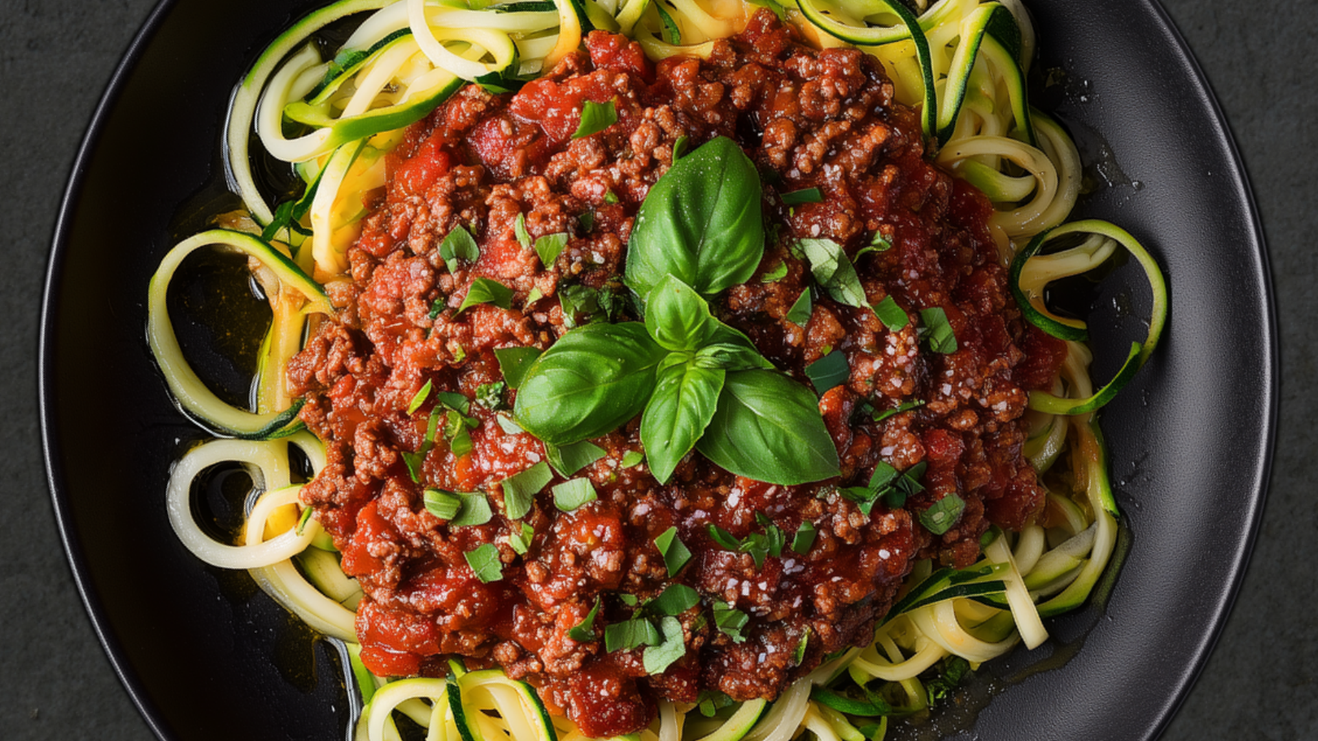 Photo of Lamb Bolognese with Zucchini Noodles 