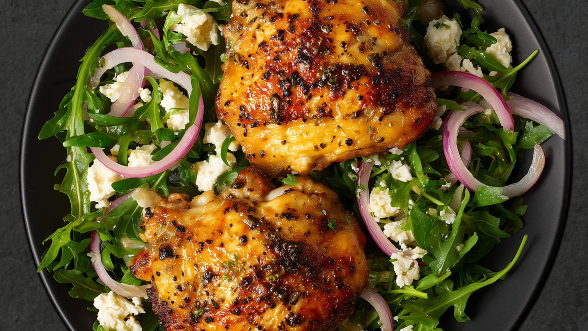 Photo of Greek Lemon Chicken with Arugula and Fennel Salad 