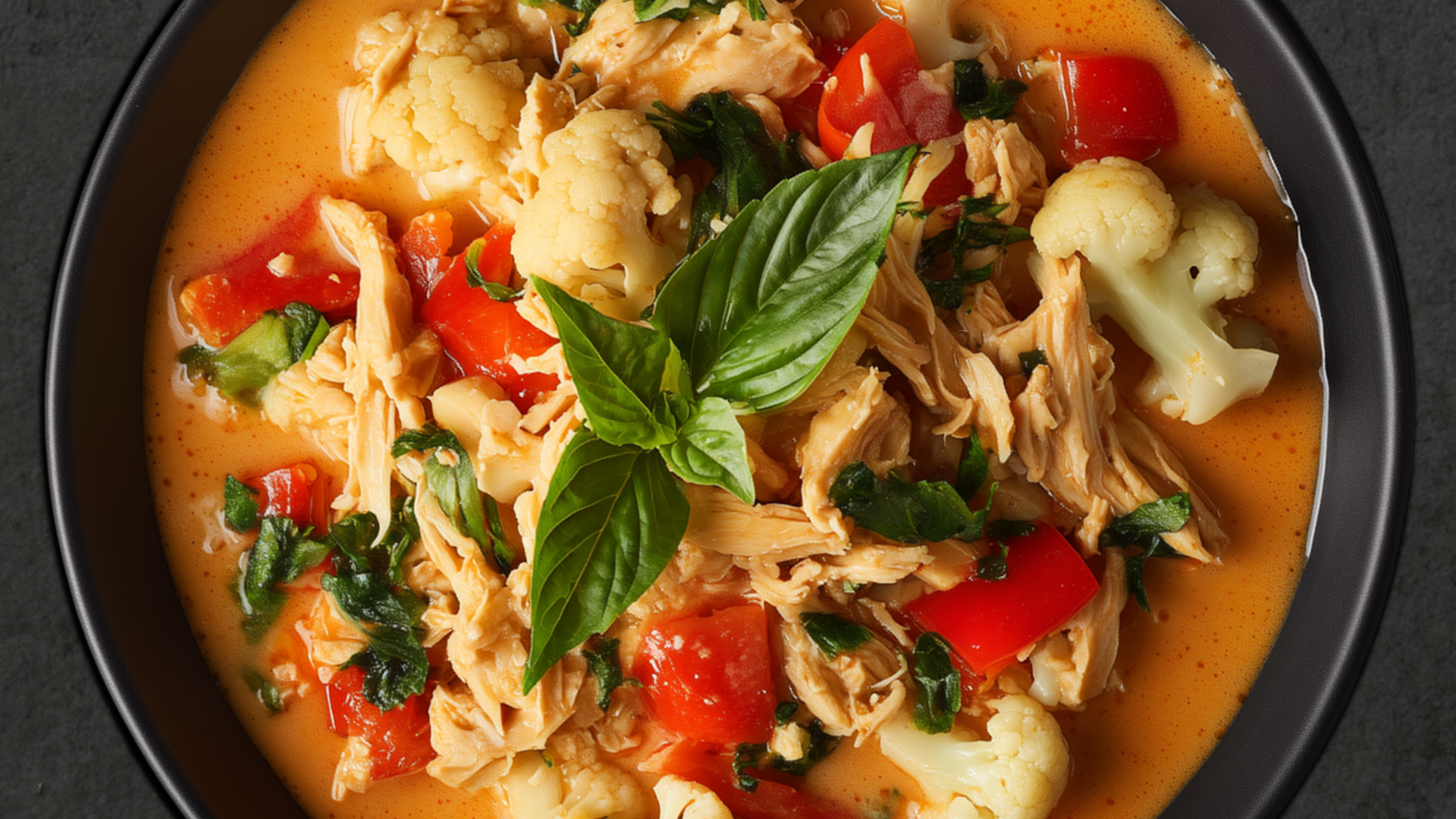 Photo of Chicken and Cauliflower Red Curry 