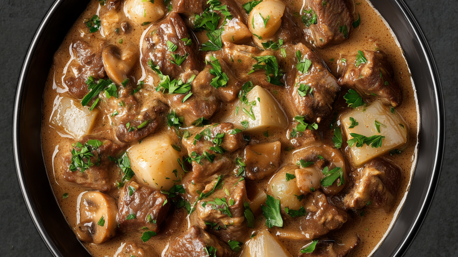 Photo of Beef Stew with Turnips and Savory Spiced Broth