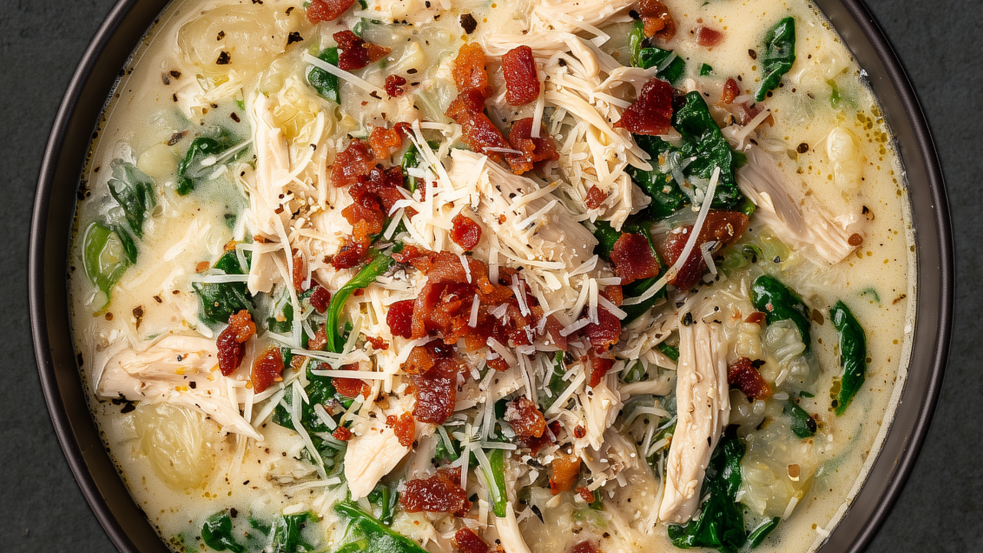 Photo of Creamy Chicken & Cauliflower Soup 