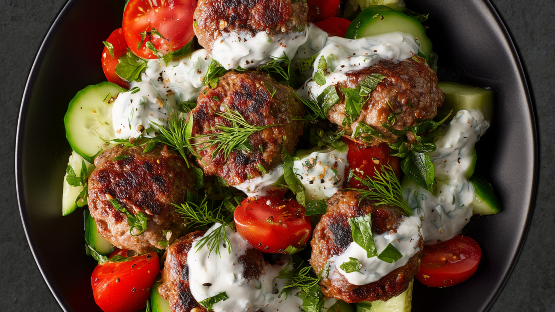 Photo of Greek Lamb Meatballs with Tzatziki