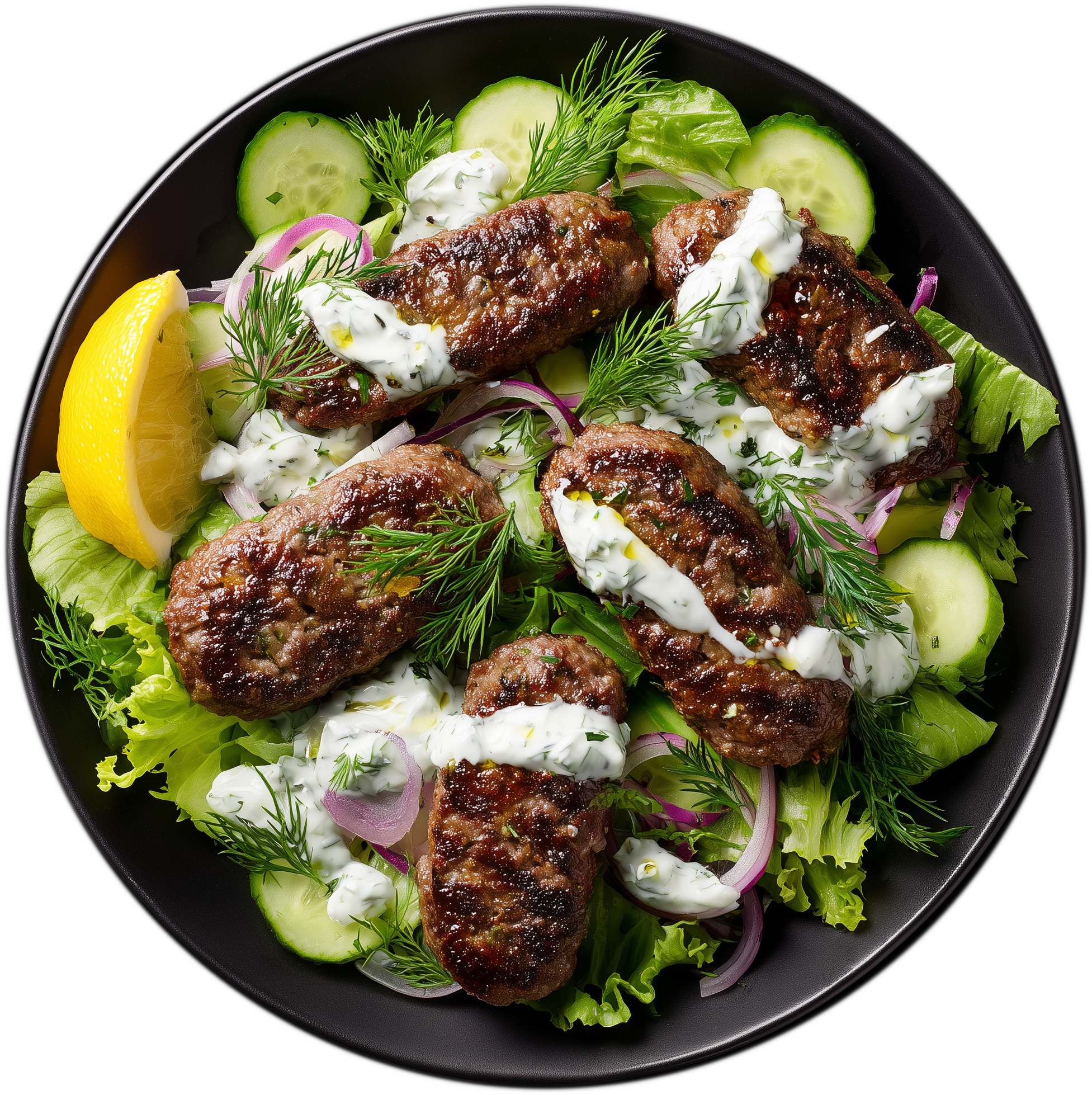 257-Gyro Plate with Lamb & Tzatziki