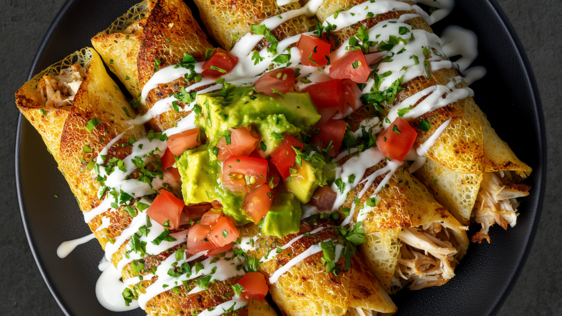 Photo of Chicken Enchiladas with Cheese Shells