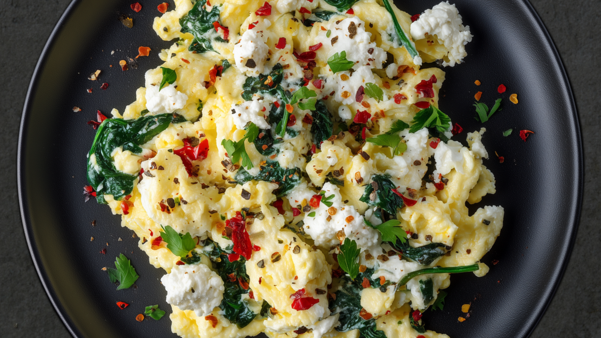 Photo of Cottage Cheese Scramble with Spinach