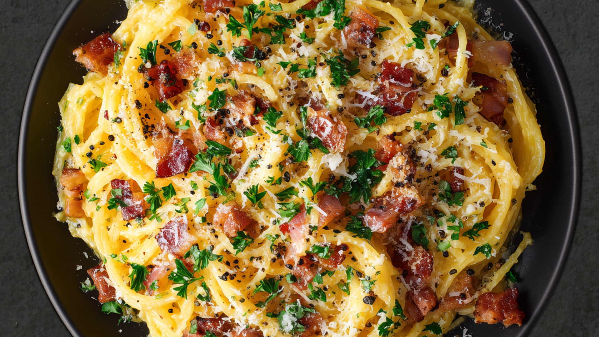 Photo of Spaghetti Squash Carbonara with Crispy Bacon and Parmesan 