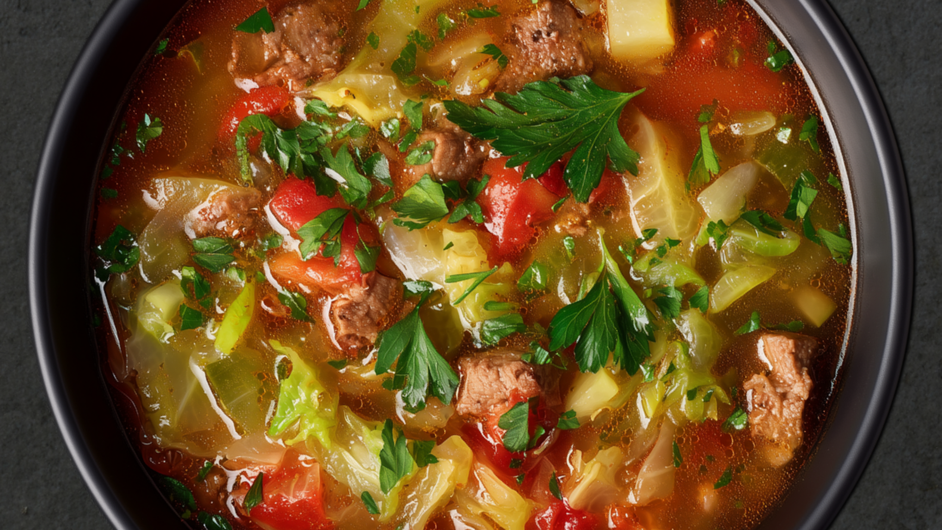 Photo of Beef and Cabbage Soup 