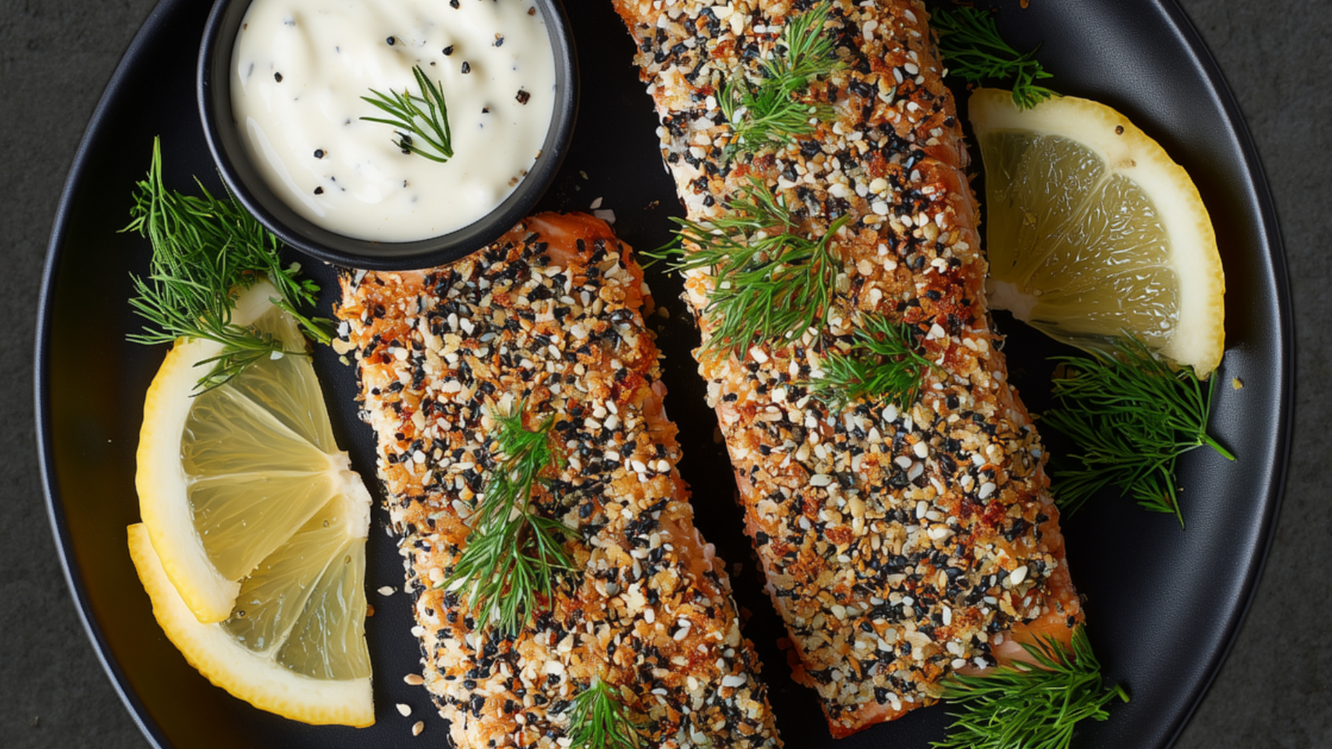 Photo of Everything Bagel Crusted Salmon 