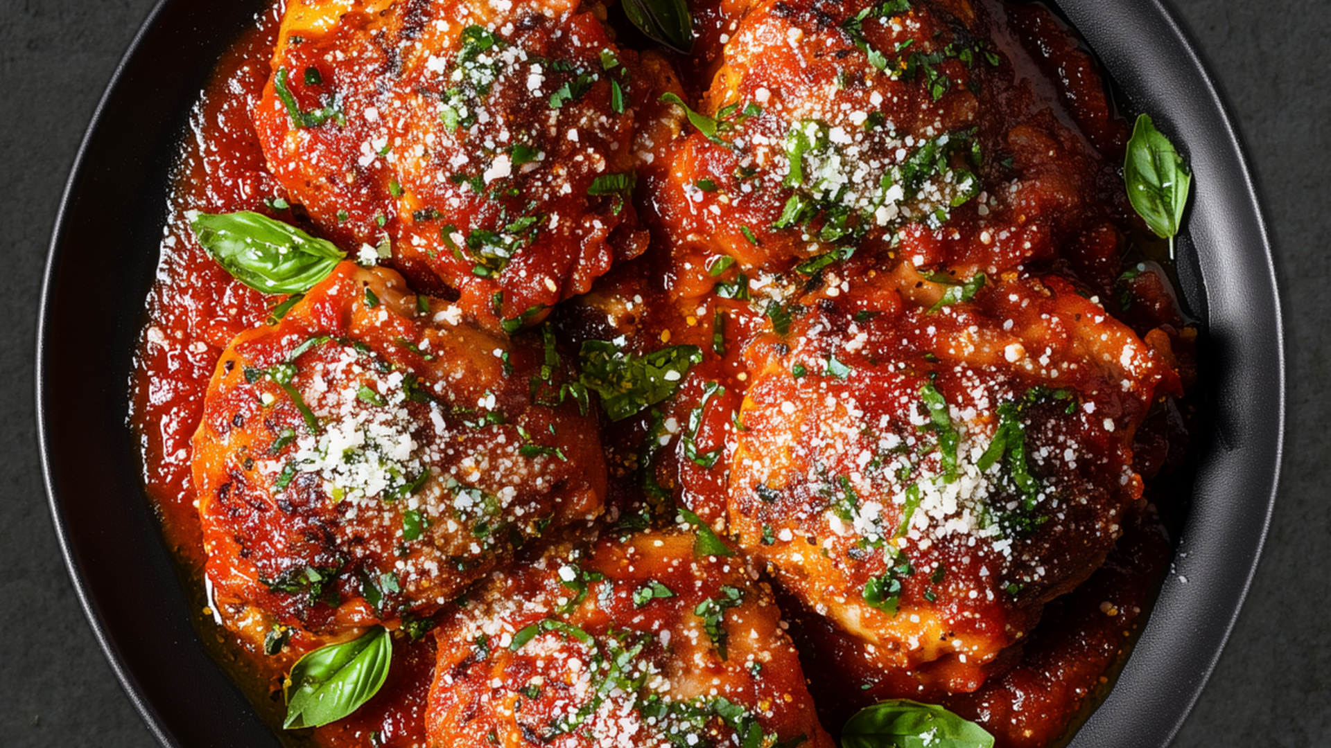 Photo of Chicken and Tomato Sauce Skillet 