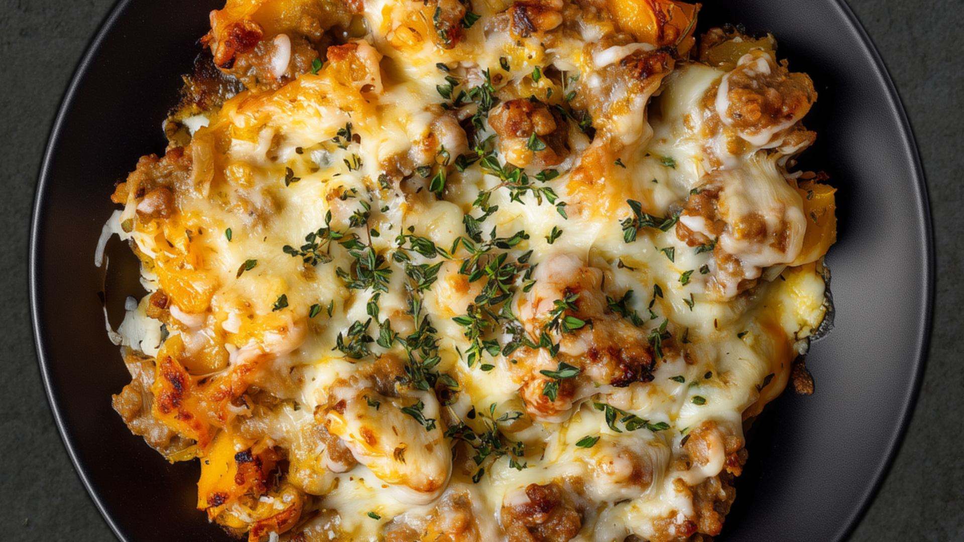 Photo of Butternut Squash and Sausage Casserole with Thyme