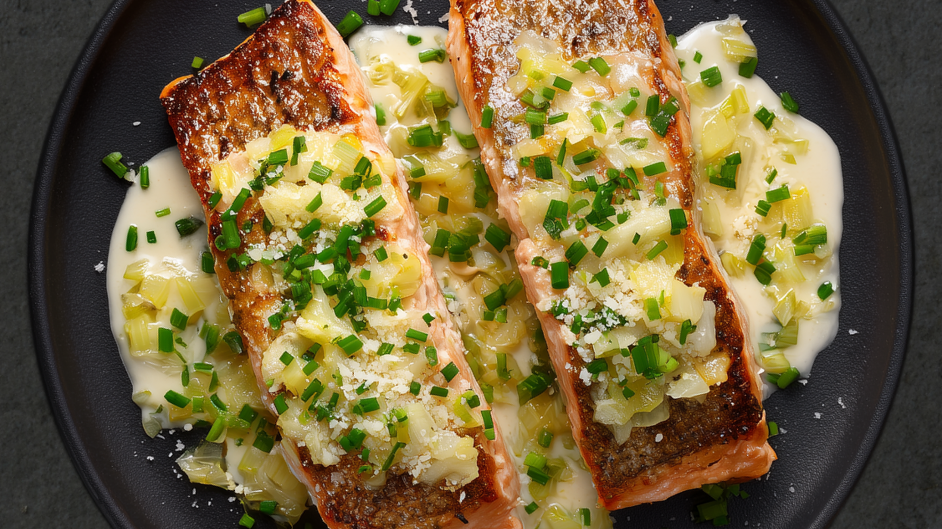 Photo of Salmon with Creamed Leeks 