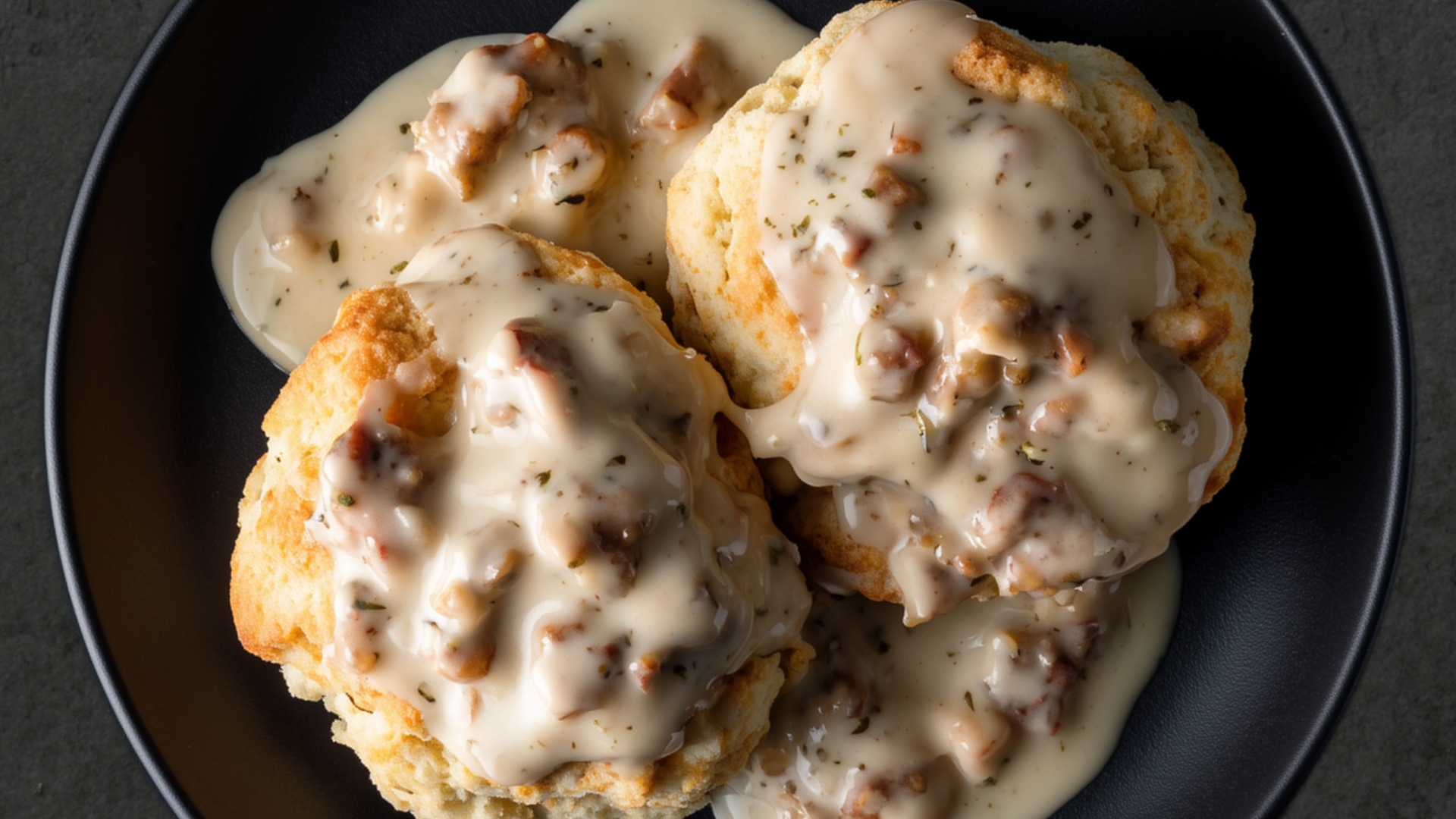 Photo of Almond Biscuits and Gravy