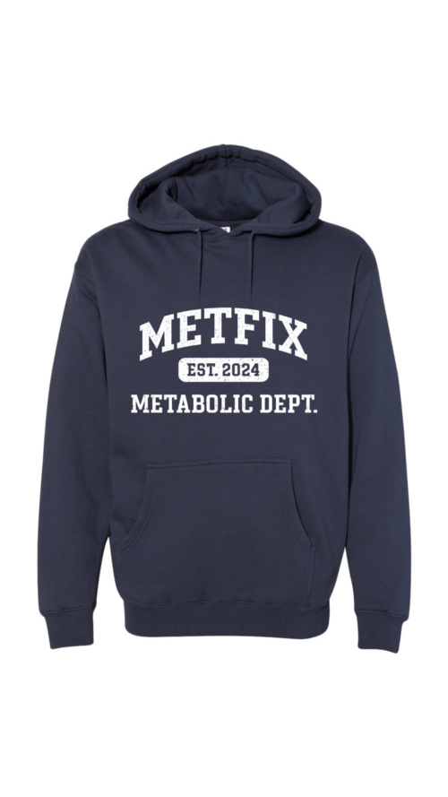 dark blue Metfix Metabolic dept hoodie