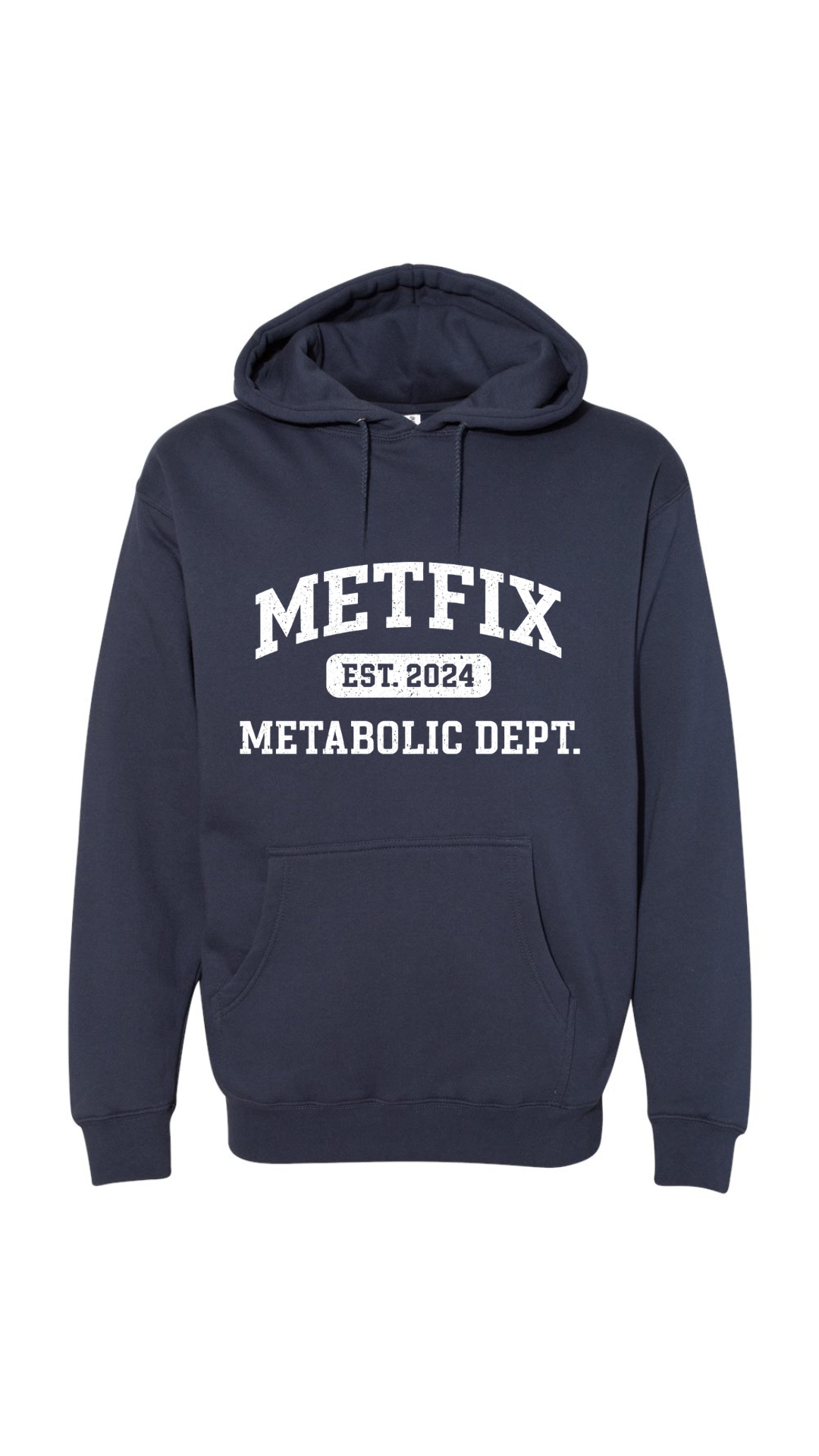 dark blue Metfix Metabolic dept hoodie