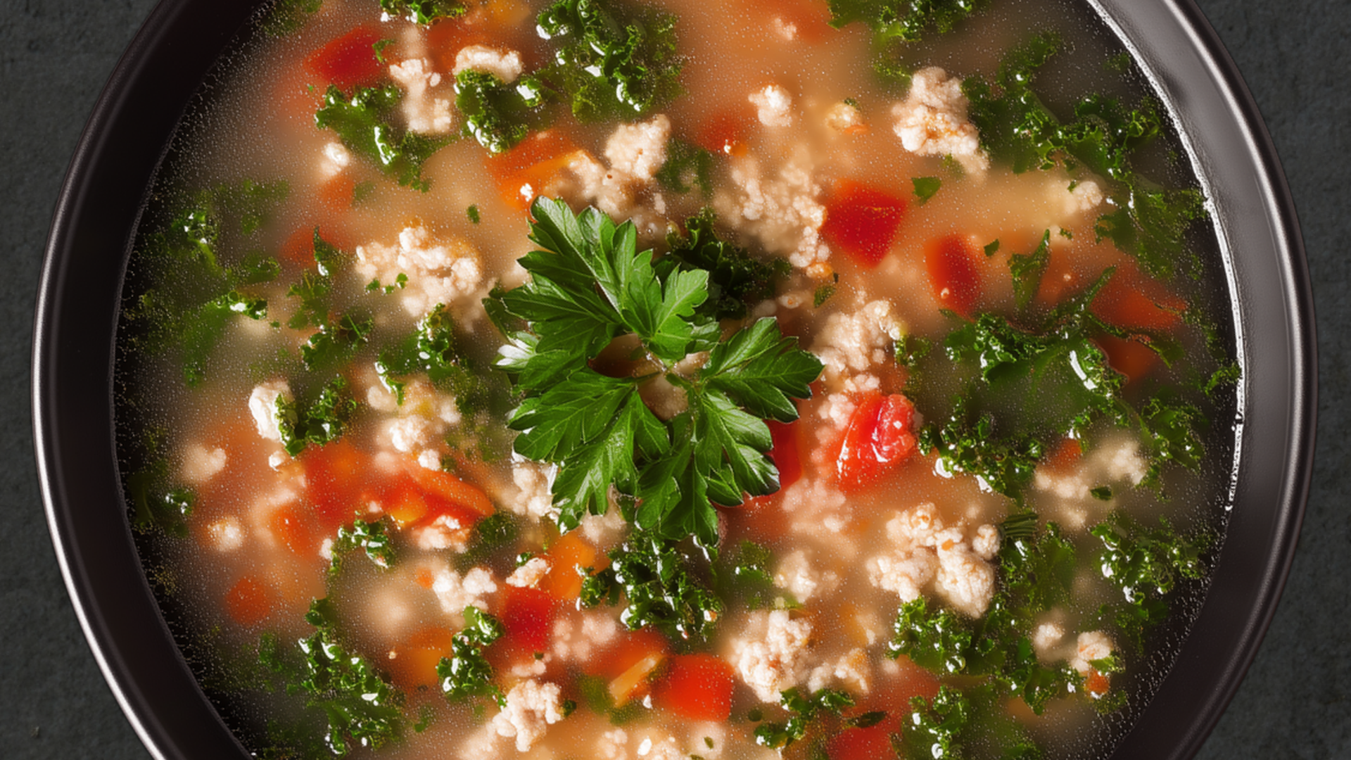 Photo of Ground Turkey Soup with Kale