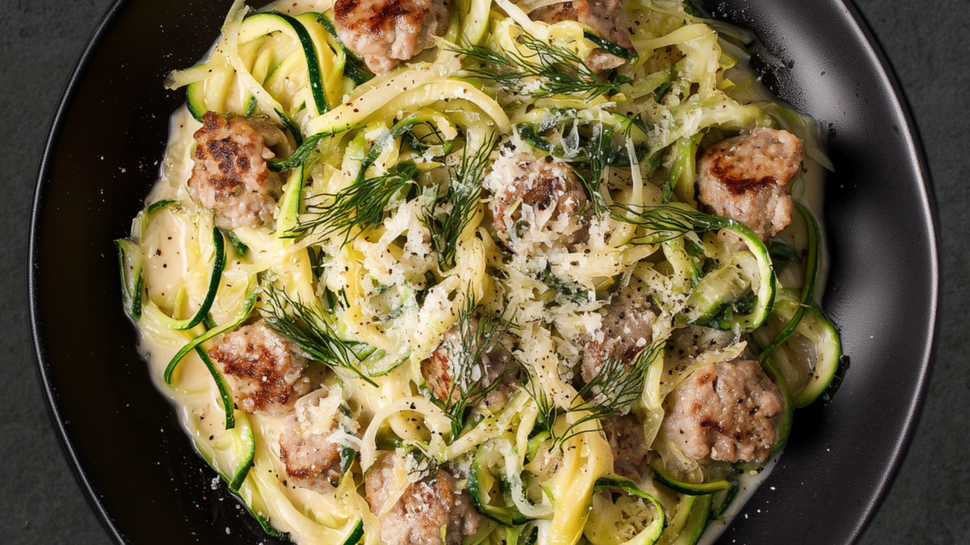 Photo of Fennel and Sausage Pasta with Zoodles