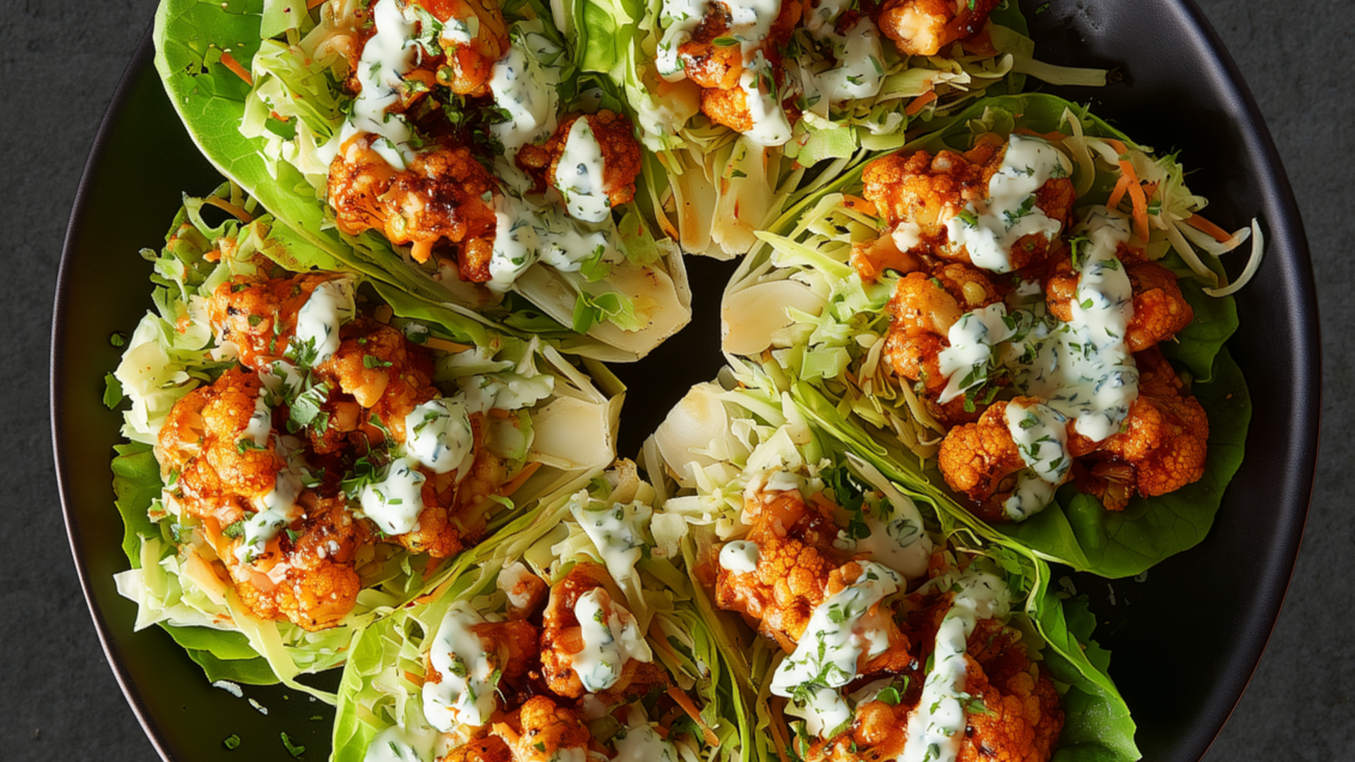 Photo of Buffalo Cauliflower & Chicken Wraps 