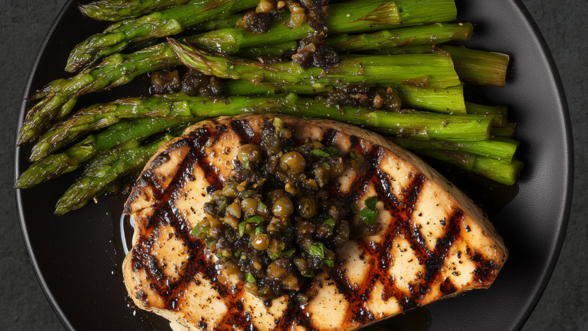 Photo of Grilled Swordfish & Olive Tapenade