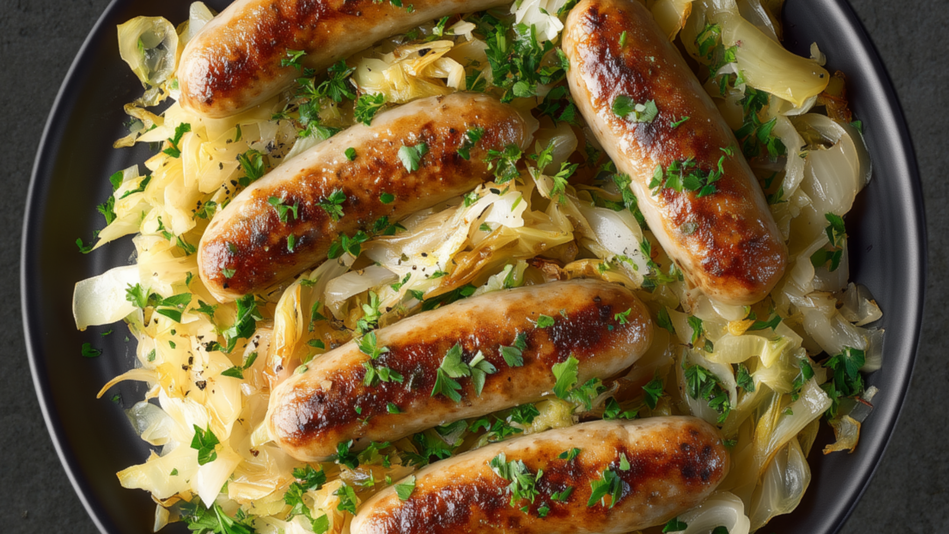 Photo of Bratwurst with Creamed Cabbage