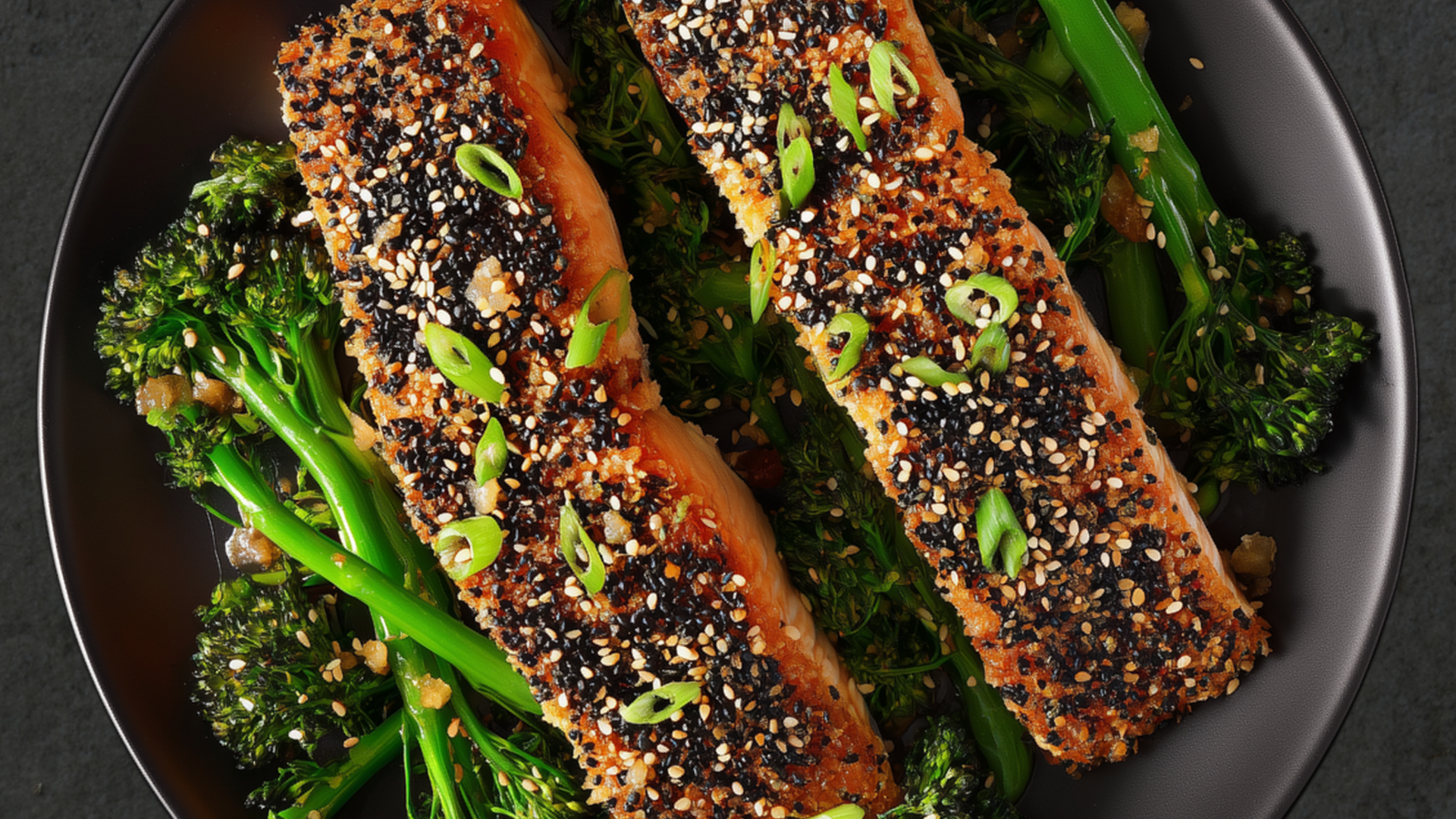 Photo of Sesame Salmon with Broccolini