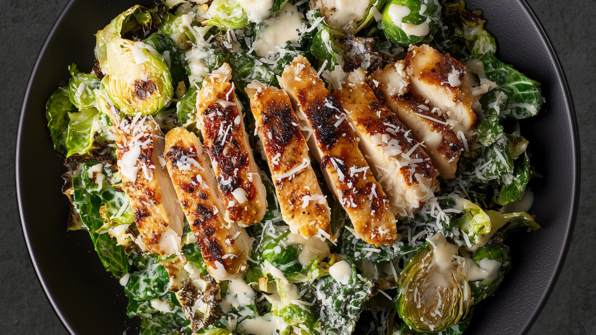 Photo of Miso Caesar Salad with Brussels Sprouts
